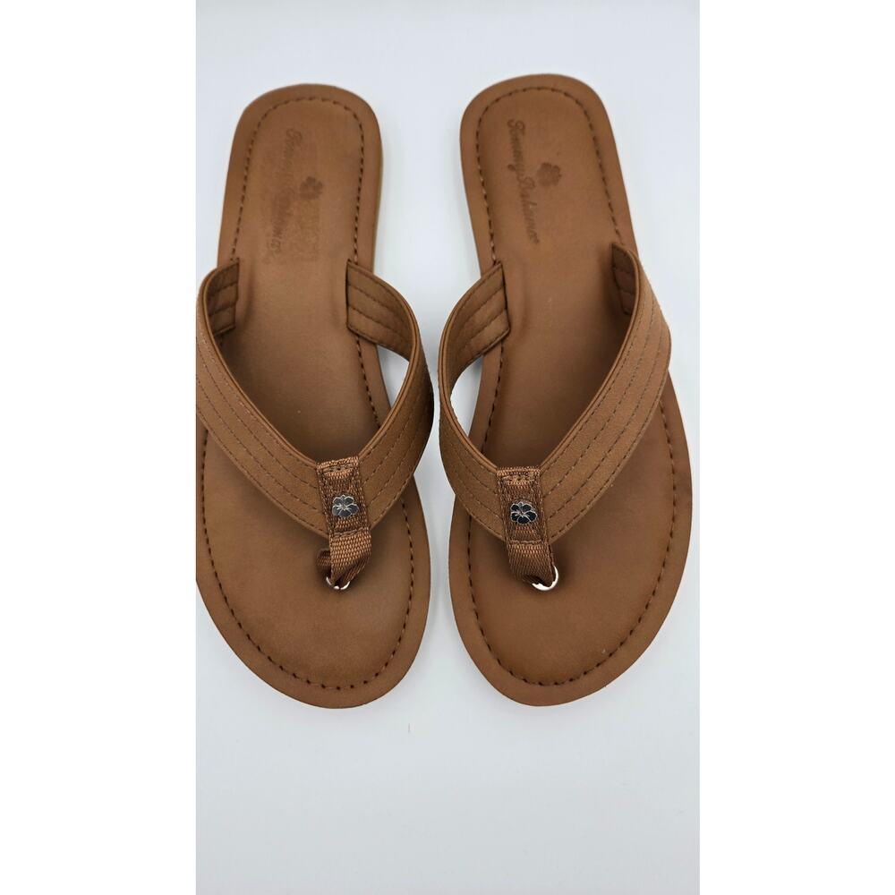 Tommy Bahama Speedwell Sandals Women 9 Tan Thong Flip Flops NWT - Picture 6 of 9